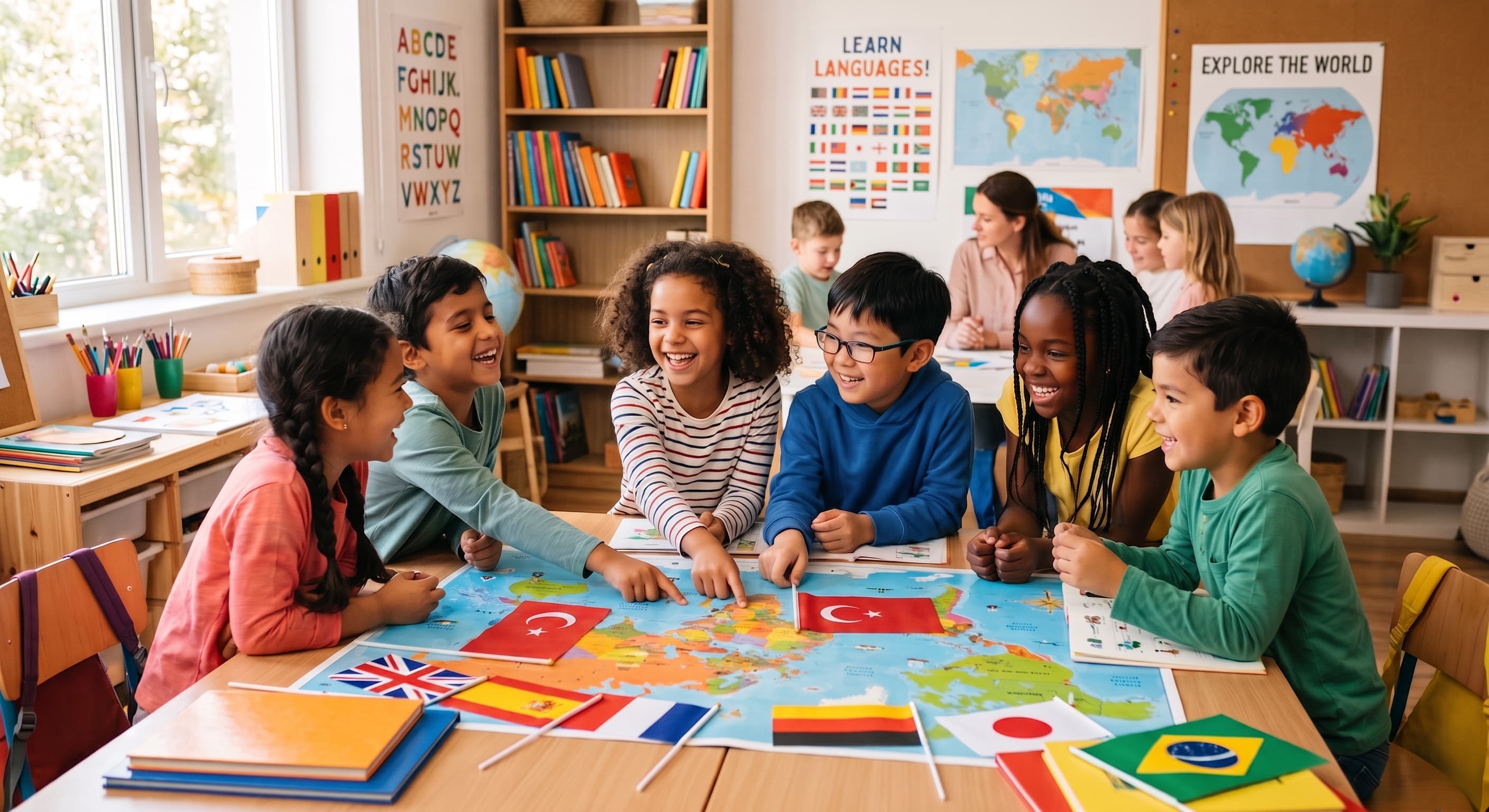 International students studying together in the UK
